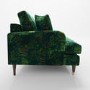 GRADE A3 - Floral Loveseat Armchair in Teal - Payton