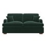 Dark Green Velvet Pull Out Sofa Bed - Seats 2 - Payton