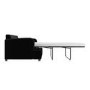 ONLY OPENED - 2 Seater Pull Out Sofa Bed in Black Velvet - Payton