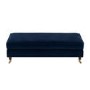 ALMOST PERFECT - Navy Velvet Long Footstool - Payton