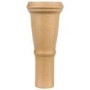Set of 4 Light Oak Seat Legs without Castors - Payton