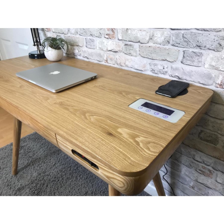 Smart Scandi Desk with Wireless Charging - San Francisco 