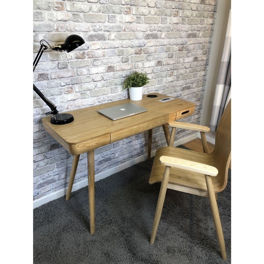 Smart Scandi Desk with Wireless Charging - San Francisco 