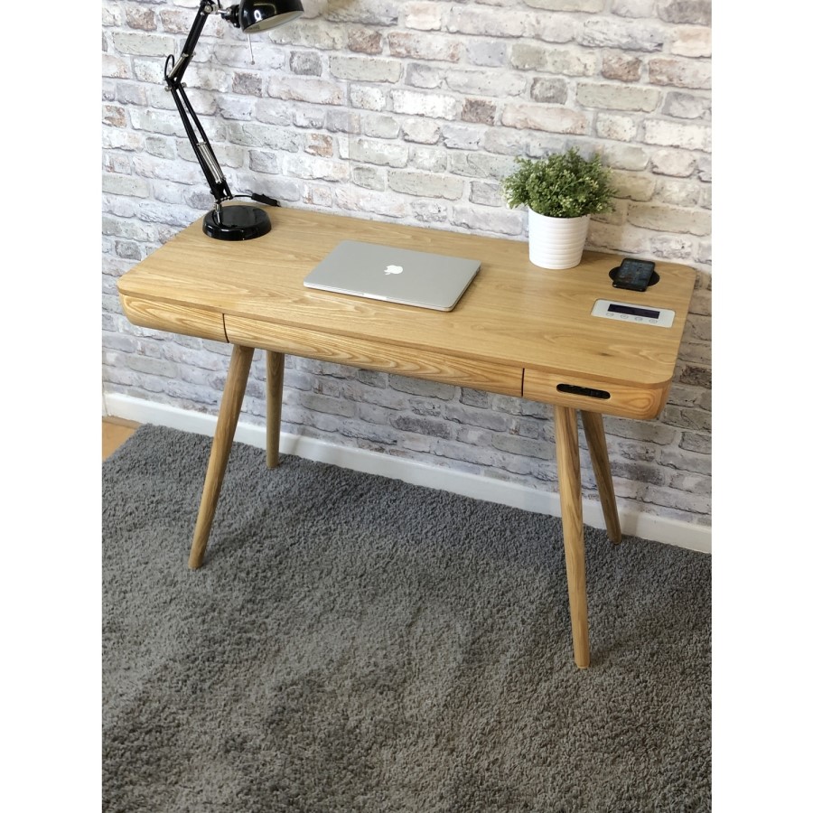 Smart Scandi Desk with Wireless Charging - San Francisco 