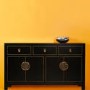 The Nine Schools Qing Oriential Black and Gilt Large Sideboard