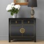 The Nine Schools Qing Black and Gilt Small Sideboard