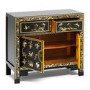The Nine Schools Oriental Decorated Black Sideboard