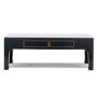 The Nine Schools Qing Black and Gilt Coffee Table with Drawer