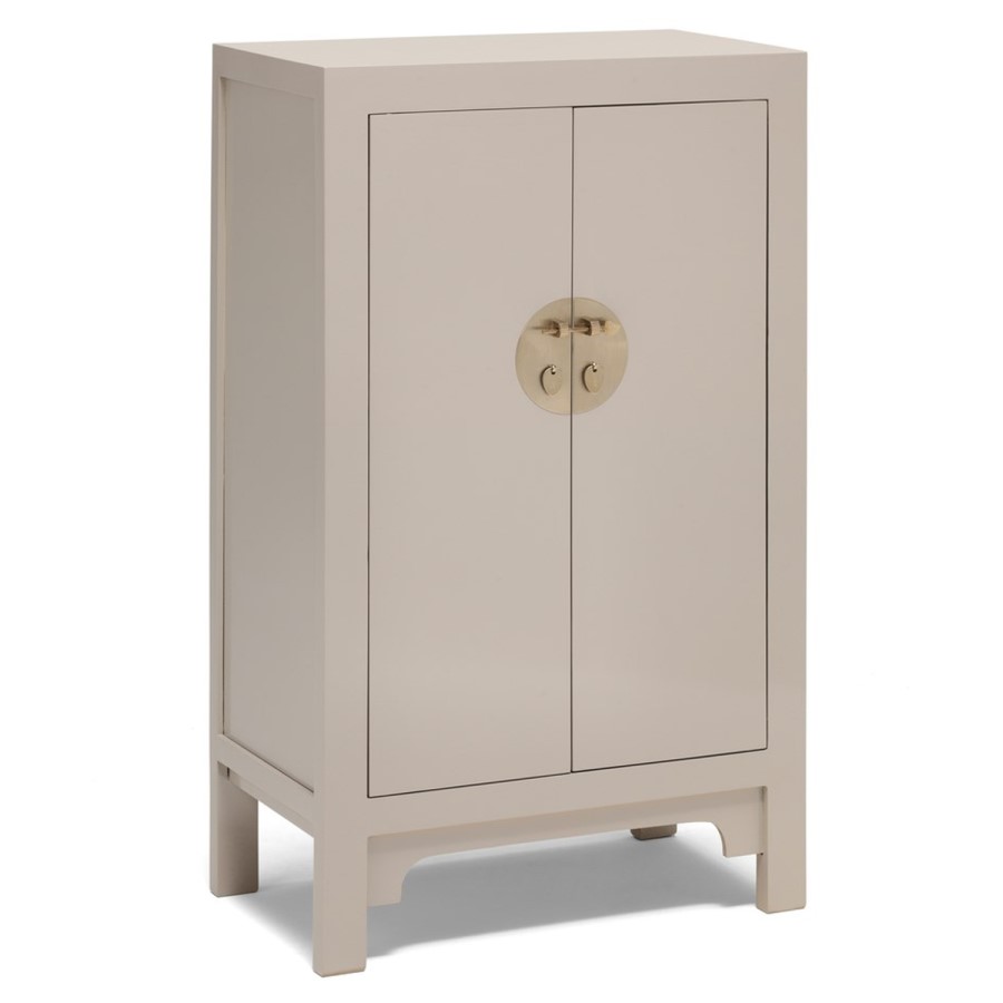 The Nine Schools Oriential Qing Oyster Grey Medium Cabinet