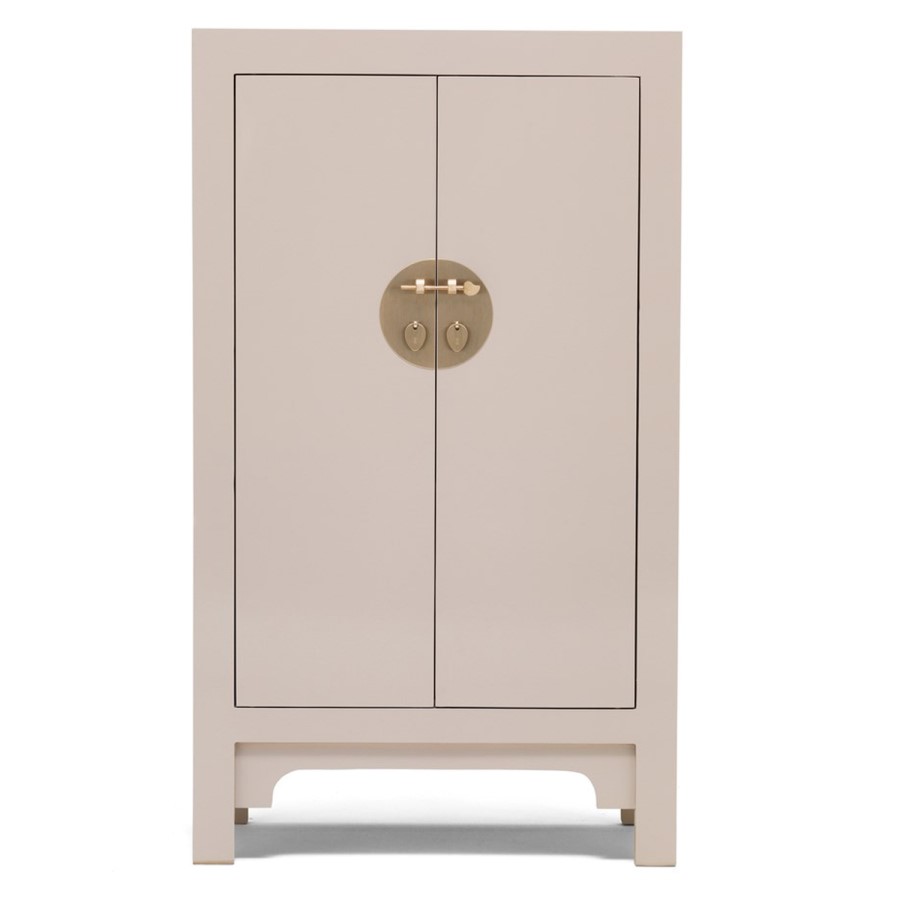 The Nine Schools Oriential Qing Oyster Grey Medium Cabinet