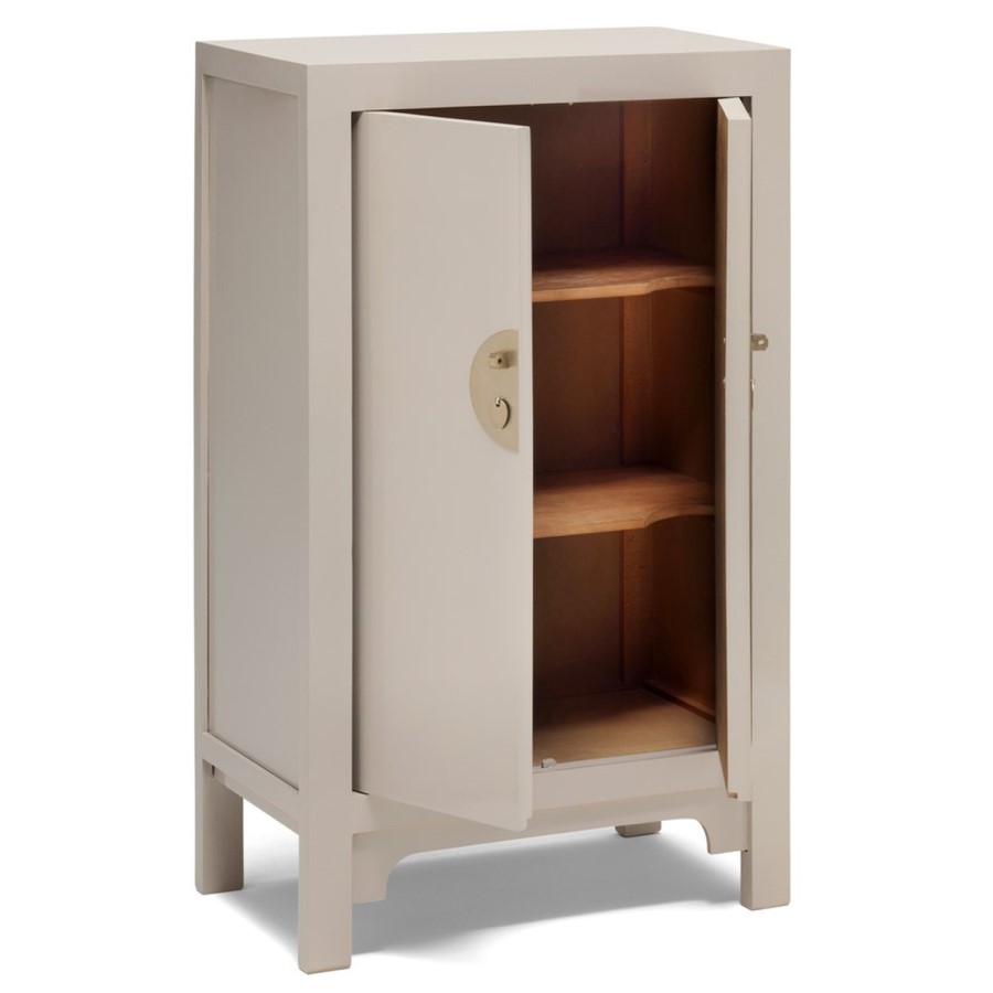 The Nine Schools Oriential Qing Oyster Grey Medium Cabinet
