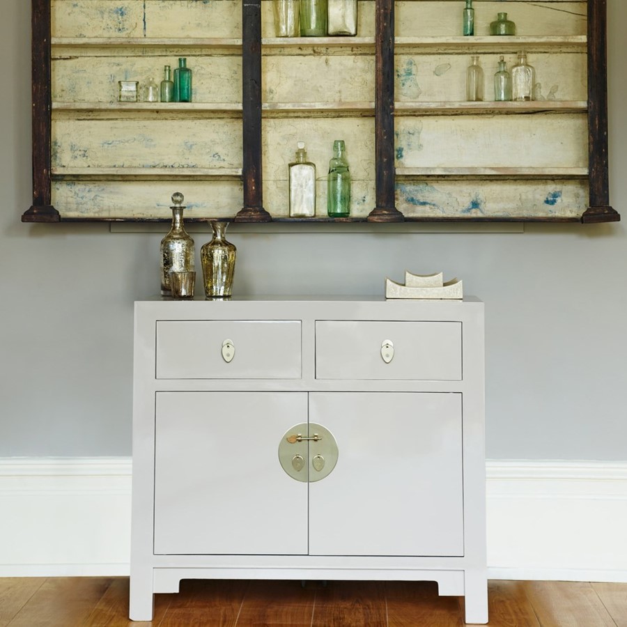 The Nine Schools Qing Oyster Grey Medium Sideboard