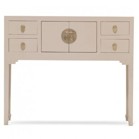 The Nine Schools Qing Oriential Oyster Grey Console Table