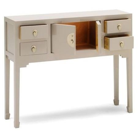 The Nine Schools Qing Oriential Oyster Grey Console Table