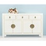 The Nine Schools Qing White Large Sideboard