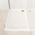 PEA120X80 1200x800mm Rectangular 45mm White Stone Resin Shower Tray – Pearl