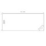 1700x800mm Non Slip White Acrylic Capped Stone Resin Rectangular Shower Tray  - Pearl