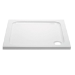 800x800mm  White Acrylic Capped Stone Resin Square Shower Tray - Pearl