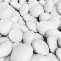 White Decorative Stone Pebbles for Amberglo Fire