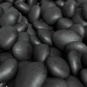 PEB002 Black Decorative Stone Pebbles for Amberglo Fire