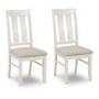 Julian Bowen Pair of Pembroke Ivory Dining Chairs