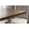Pembroke Farmhouse Ivory &amp; Solid Oak Dining Table and 6 Chairs - Julian Bowen Range