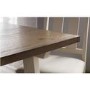 Pembroke Farmhouse Ivory & Solid Oak Dining Table and 6 Chairs - Julian Bowen Range