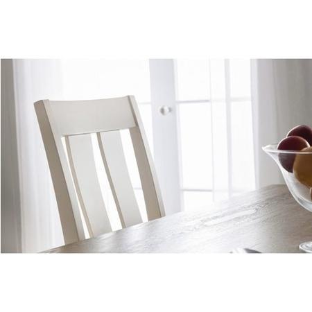 Pembroke Farmhouse Ivory & Solid Oak Dining Table and 6 Chairs - Julian Bowen Range