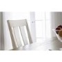 Pembroke Farmhouse Ivory & Solid Oak Dining Table and 6 Chairs - Julian Bowen Range