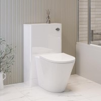 500mm White Back to Wall Toilet Unit Only - Pendle