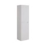 Beige Double Door Wall Mounted Tall Bathroom Cabinet 400x1400mm Storage Unit - Pendle