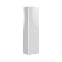 White Double Door Wall Mounted Tall Bathroom Cabinet 400x1400mm Storage Unit - Pendle
