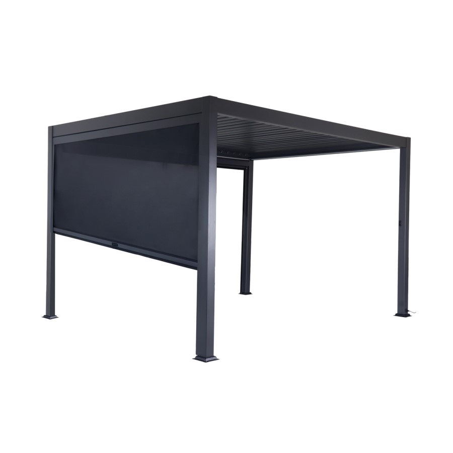 Anthracite Fitted Side Screen for Pergola