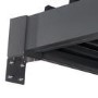 3 x 3m Wall Mounted Heavy Duty Aluminium Charcoal Louvred Pergola
