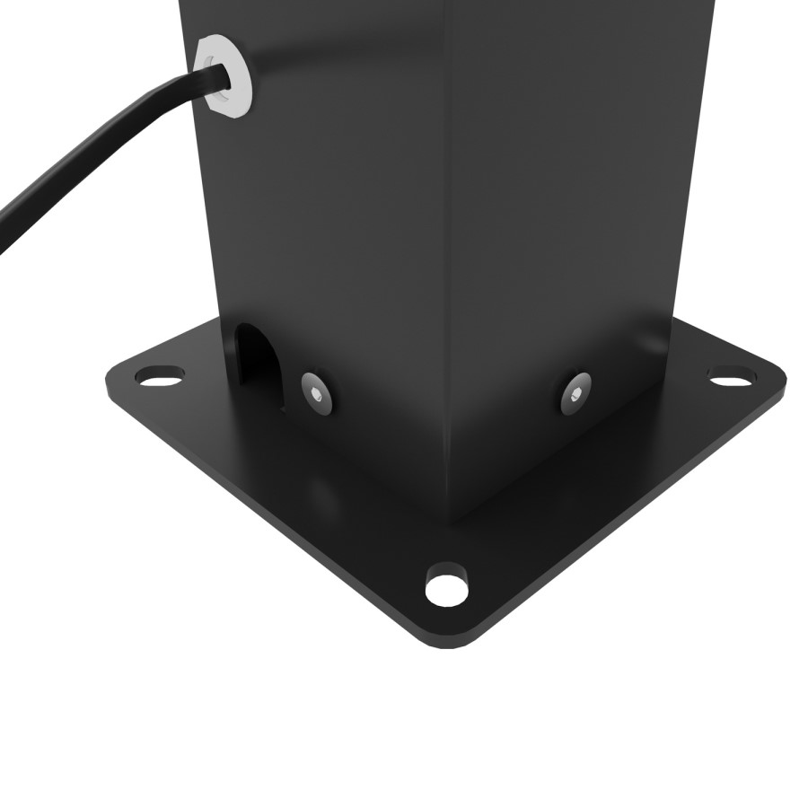 3 x 3m LED Light Heavy Duty Charcoal Aluminium with Automatic Louvred Shutter Roof and Two Textilene Side Panels