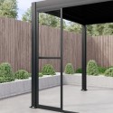 PERG009 Aluminium Glazed Sliding Pergola Doors System in Charcoal