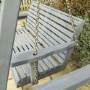 Rowlinson Palermo Garden Swing Seat in Grey Painted Wood