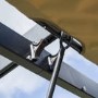 Rowlinson Ventian Outdoor Canopy in Taupe with Black Structure