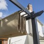 Rowlinson Ventian Outdoor Canopy in Taupe with Black Structure