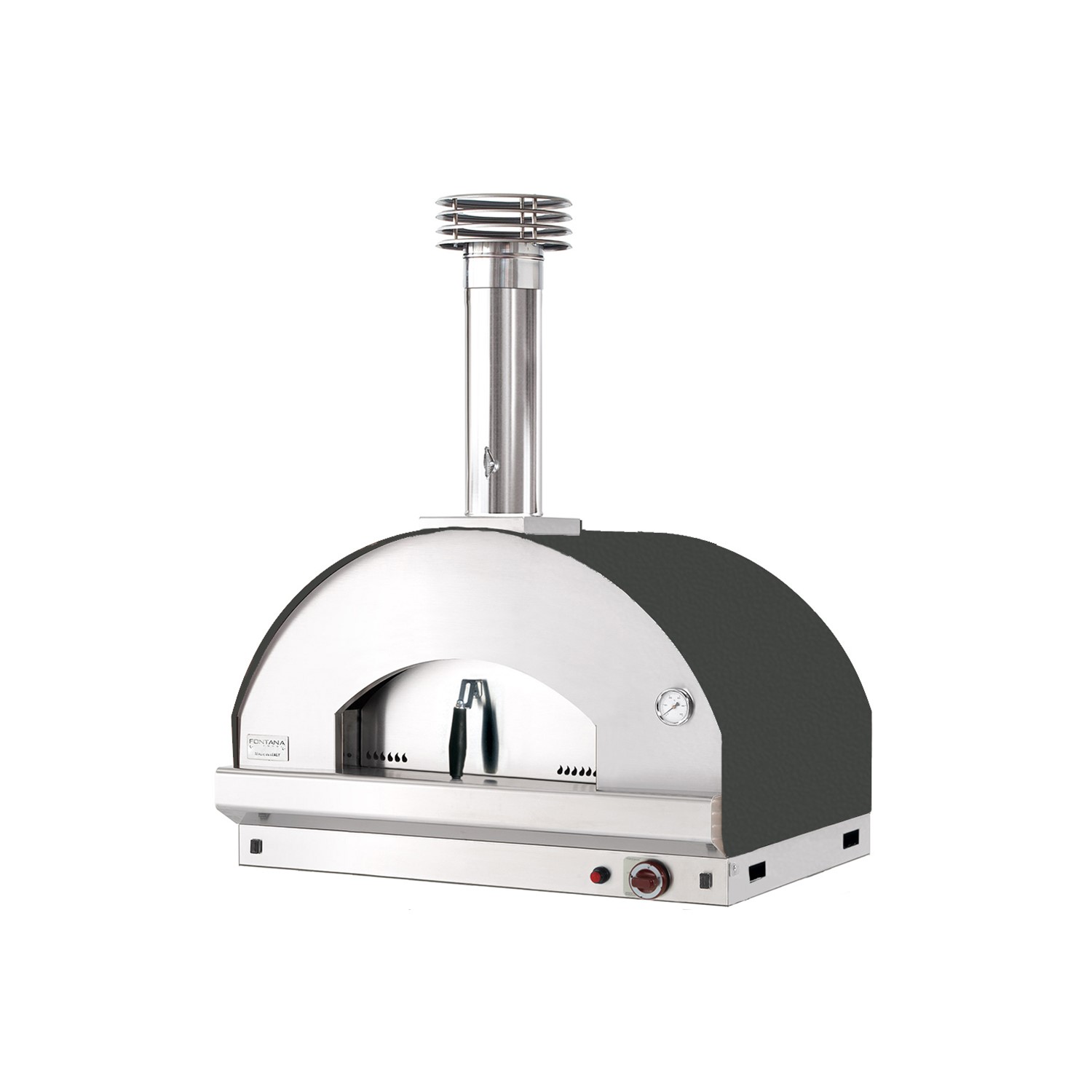 Fontana Mangiafuoco Gas Pizza Oven Outdoor Built In - Anthracite ...