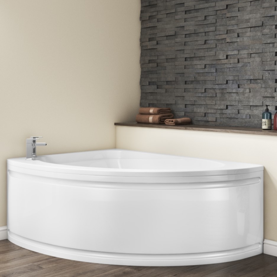 Osborne Right Hand Corner Bath 1500 x 1040mm Furniture123