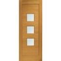 External Oak Cottage Door with Opaque Glass - Pre-Finished - 1981 x 838 x 44mm - Turin Essential - XL Joinery