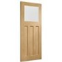 Internal Oak Pre-Finished DX Door with Obscure Glass - Pre-Finished, 1981 x 762 x 35 mm