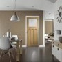 Internal Oak Pre-Finished DX Door with Obscure Glass - Pre-Finished, 1981 x 762 x 35 mm