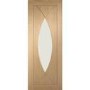 Internal Oak Pre-Finished Pesaro with Clear Glass - Pre-Finished, 1981 x 762 x 35 mm