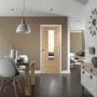 Glazed Internal Oak Pre-Finished Portici Door - Pre-Finished, 1981 x 838 x 35 mm