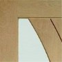 Internal Oak Pre-Finished Salerno with Clear Glass - Pre-Finished, 1981 x 686 x 35 mm