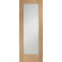 Internal Oak Pre-Finished Pattern 10 Door with Clear Glass - Pre-Finished, 1981 x 762 x 35 mm