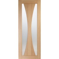 Internal Oak Pre-Finished Verona with Clear Glass - Pre-Finished, 1981 x 762 x 35 mm