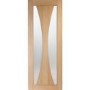 Internal Oak Pre-Finished Verona with Clear Glass - Pre-Finished, 1981 x 762 x 35 mm